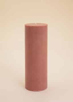 Block Candle 70x200 mm - DUSTYPINK