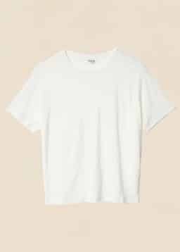 LISA LINEN TEE - WHITE