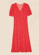 ENYA DRESS - RED AOP