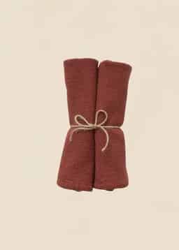 Waffle Napkin 2p - Rust
