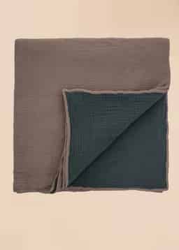 Sinika Bedspread Double - MoleDustyBlue