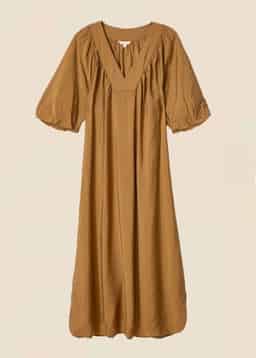 ALLEGRA DRESS - BROWN
