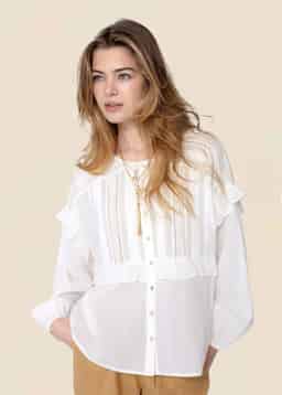 ROSA MAE BLOUSE - WHITE