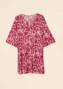 Emilia Crepe Tunic - PINK AOP