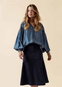 ALINA SKIRT - NAVY