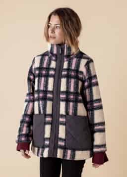 PIA PILE JACKET - GREY