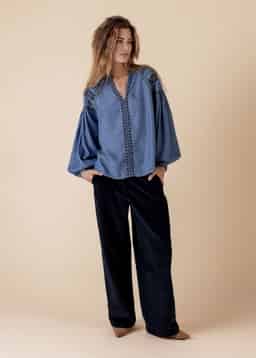 MANNY CORD PANT - BLUE