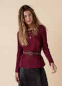 GWEN LS - BURGUNDY