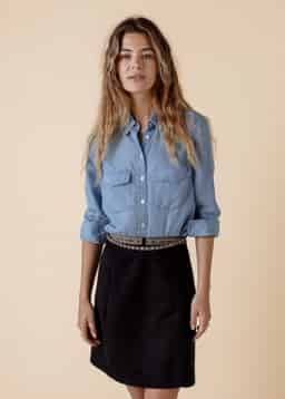ALINA SHORT SKIRT - Black