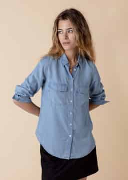 KIENNA SHIRT - Lightblue 