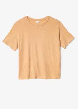LISA LINEN TEE - BEIGE