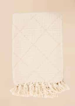 ELBA THROW - WHITE