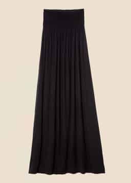 BELLA LONG SKIRT - Black