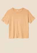LISA LINEN TEE - BEIGE