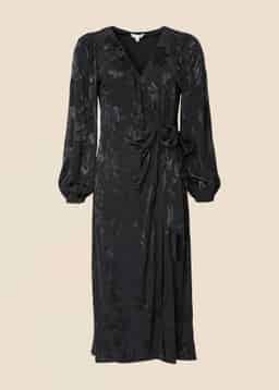 Raina dress jaquard - Black
