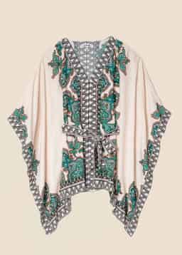 GINEVRA PRINTED BLOUSE - GREEN