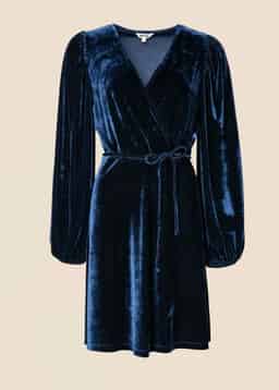 Senja tunic velour - BLUE