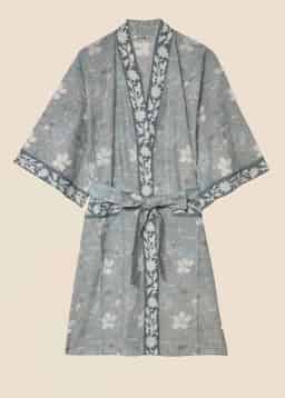 Viny Robe - FLORALSWIRLBLUE