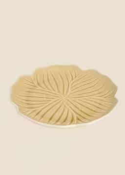 FLOWER PLATE - BEIGE