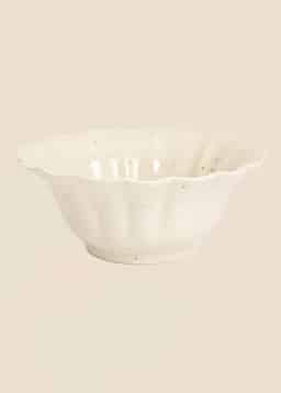 MATHILDA SCALLOP SALAD BOWL - CREMESPECKLED 