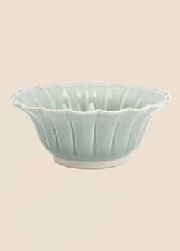 MATHILDA SCALLOP SALAD BOWL - DustyBlue