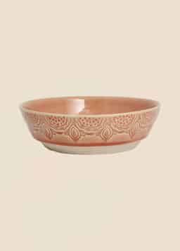MATHILDA DECO PASTA BOWL - DUSTYPINK