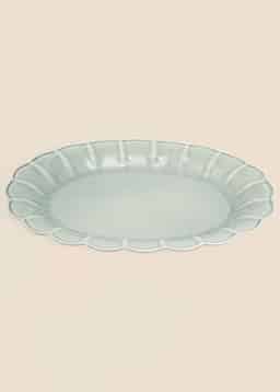 MATHILDA SCALLOP SERVING TRAY - DustyBlue