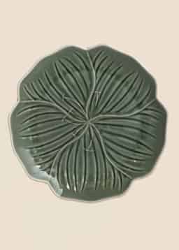 FLOWER PLATE - GREEN