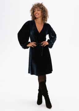 Senja tunic velour - BLUE
