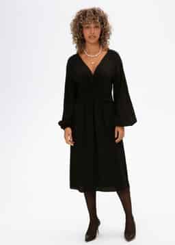 Rowan solid dress - Black
