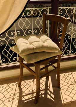 STRIPE SEATPAD  - GREEN