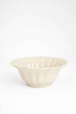 MATHILDA SCALLOP SALAD BOWL - CREMESPECKLED 