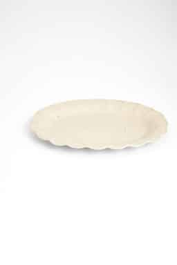MATHILDA SCALLOP SERVING TRAY - CREMESPECKLED