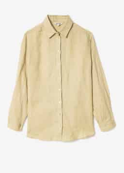 DIANA LINEN SHIRT - GREEN