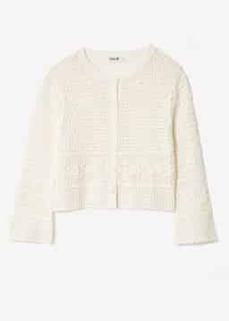 DENISE CARDIGAN - WHITE