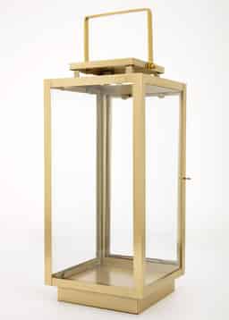 LIV LANTERN L - BRASS