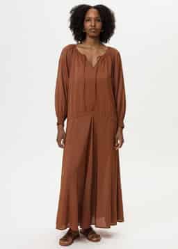 NAIMA DRESS - BROWN