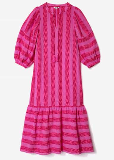 HANA Jakardimekko - Vaaleanpunainen 1 - Indiska