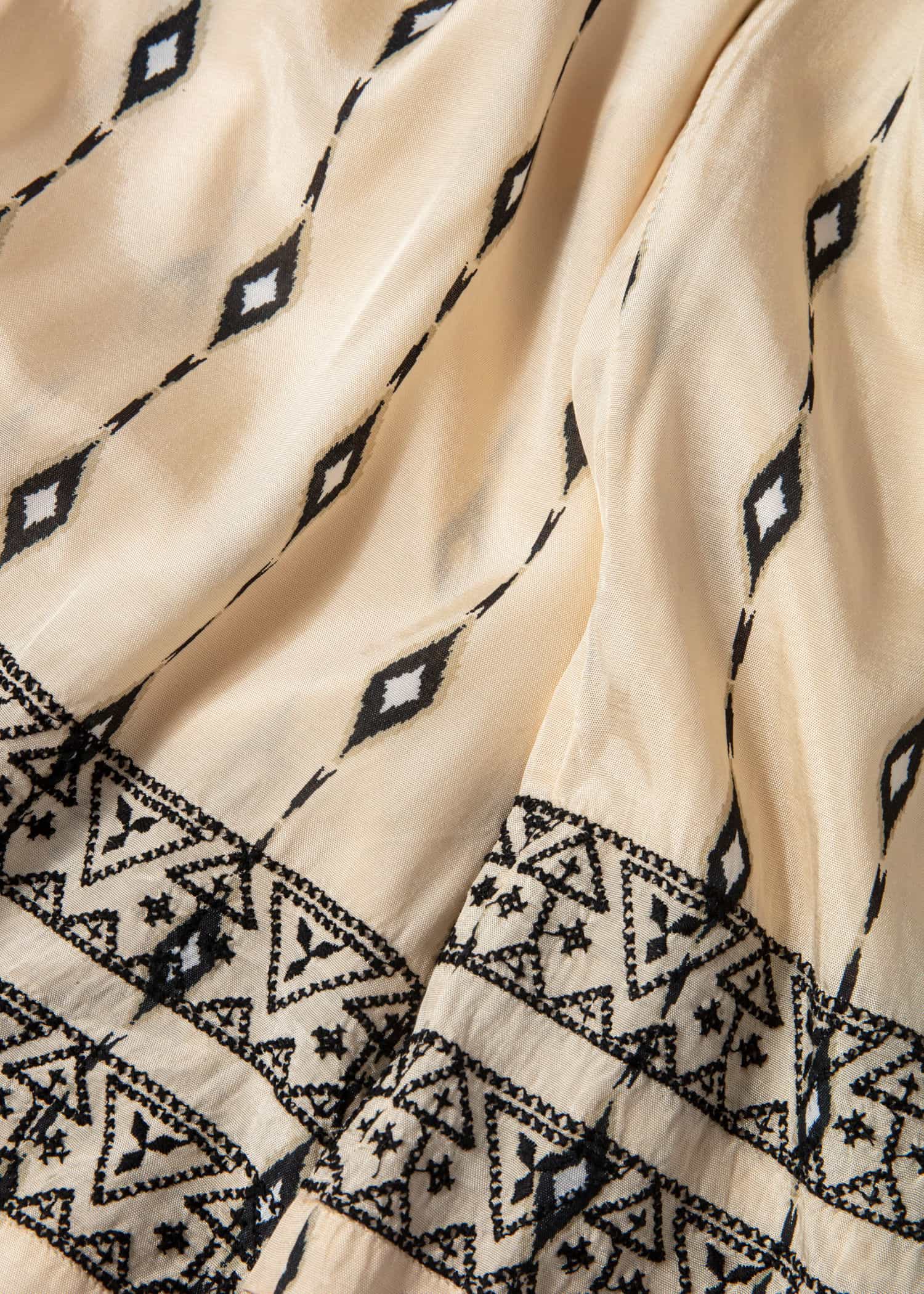 SUDO Vide, mønstrede bukser - Beige 4 - Indiska