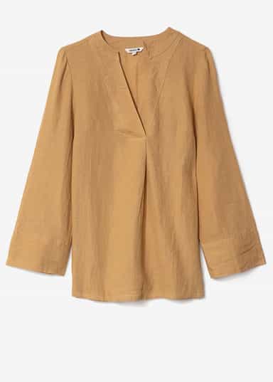 HIBO Beige linnetunika - Beige 5 - Indiska
