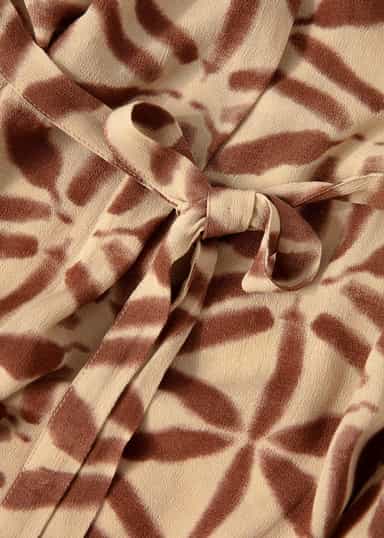 CILIA Brun ärmlös klänning - Beige 6 - Indiska