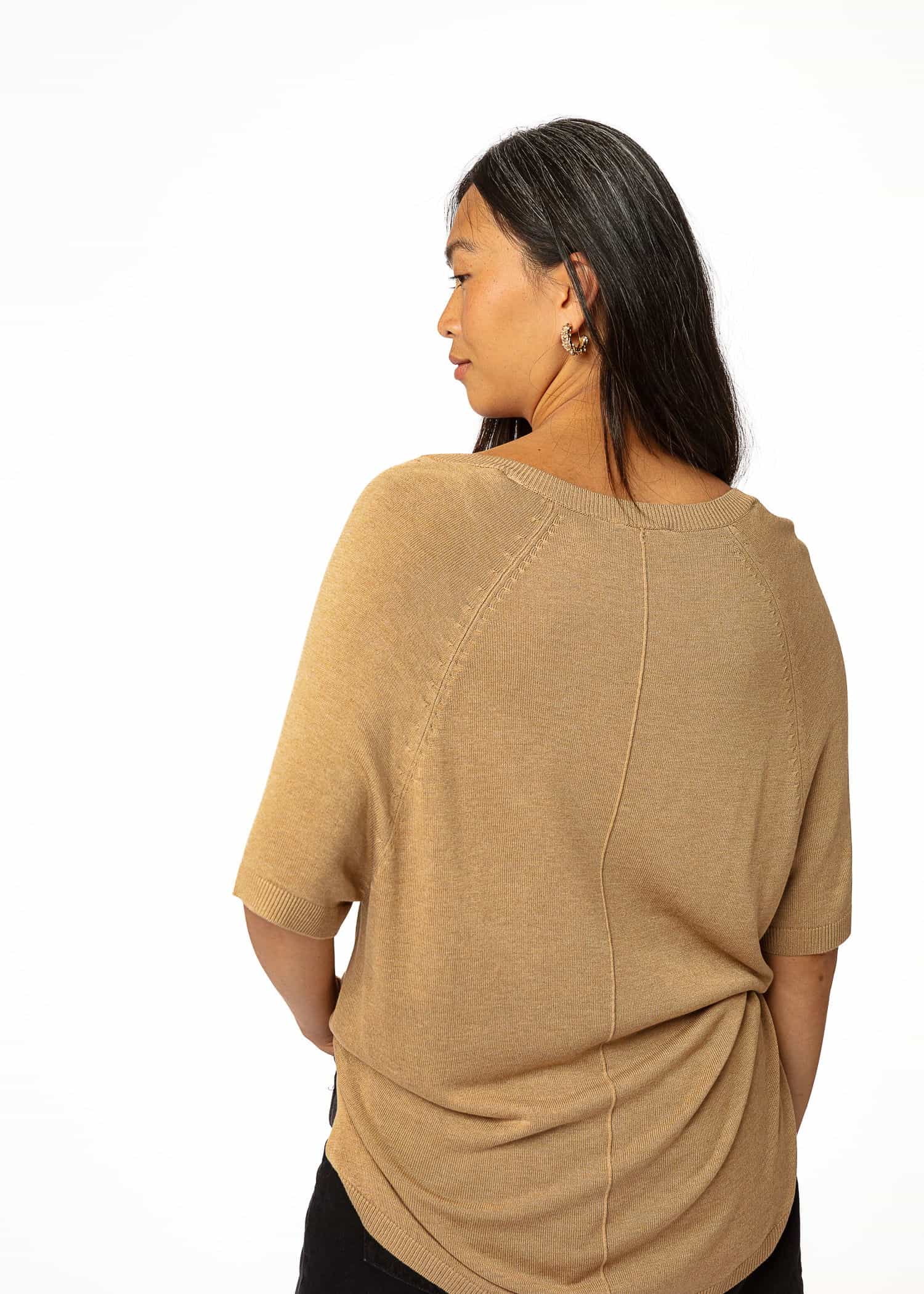 ANDREA Beige stickad tröja - Beige 3 - Indiska