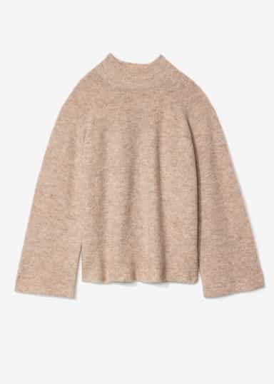 JENNY Beige neulepusero - Beige 1 - Indiska