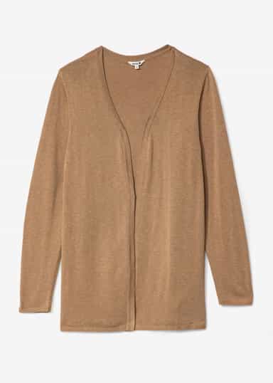 Pernilla Beige finstickad kofta - Beige 5 - Indiska