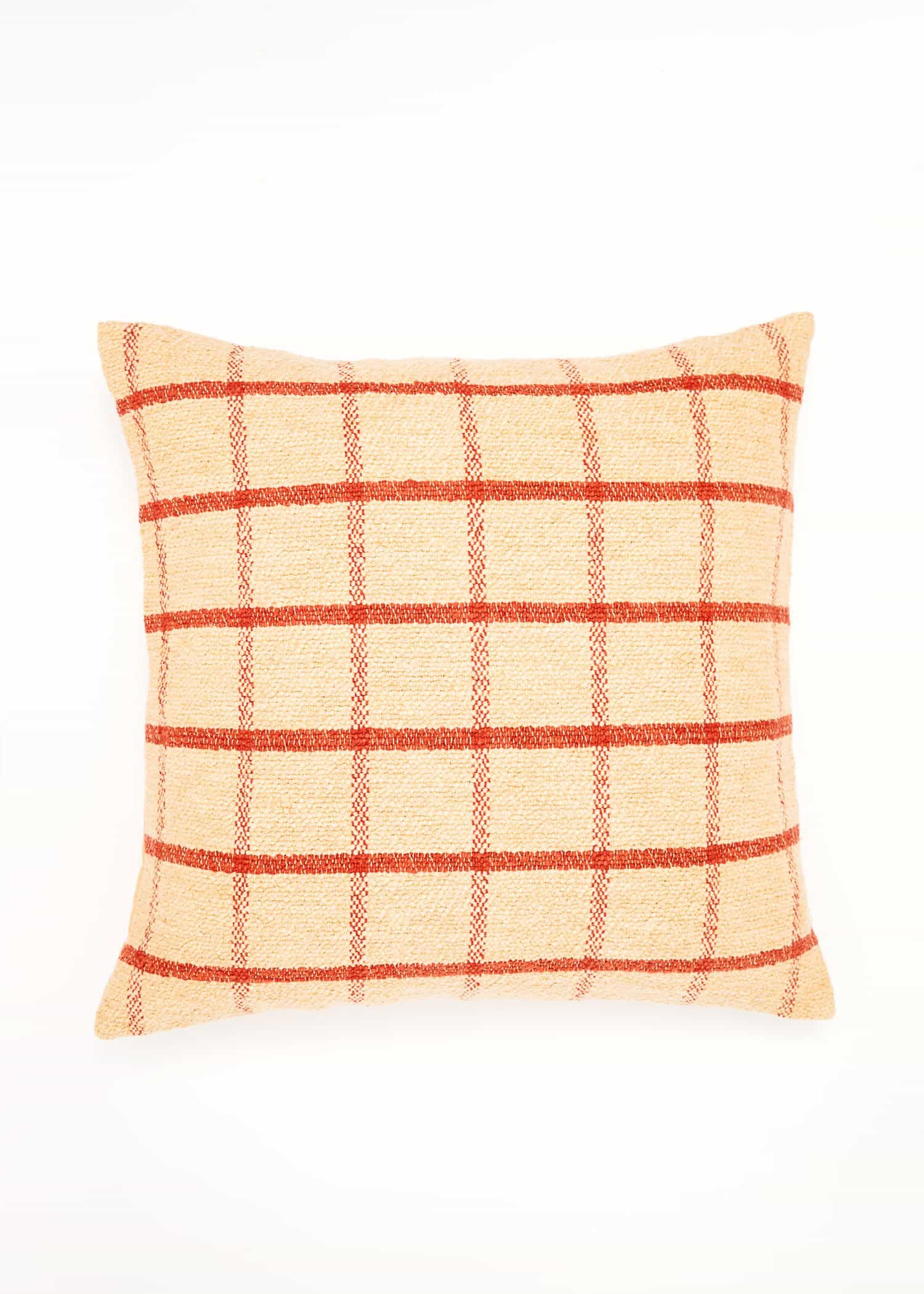 Clara Rutigt kuddfodral - Beige 1 - Indiska