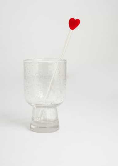 Drink Drinkpinnar i glas 4-pack - Röd 6 - Indiska