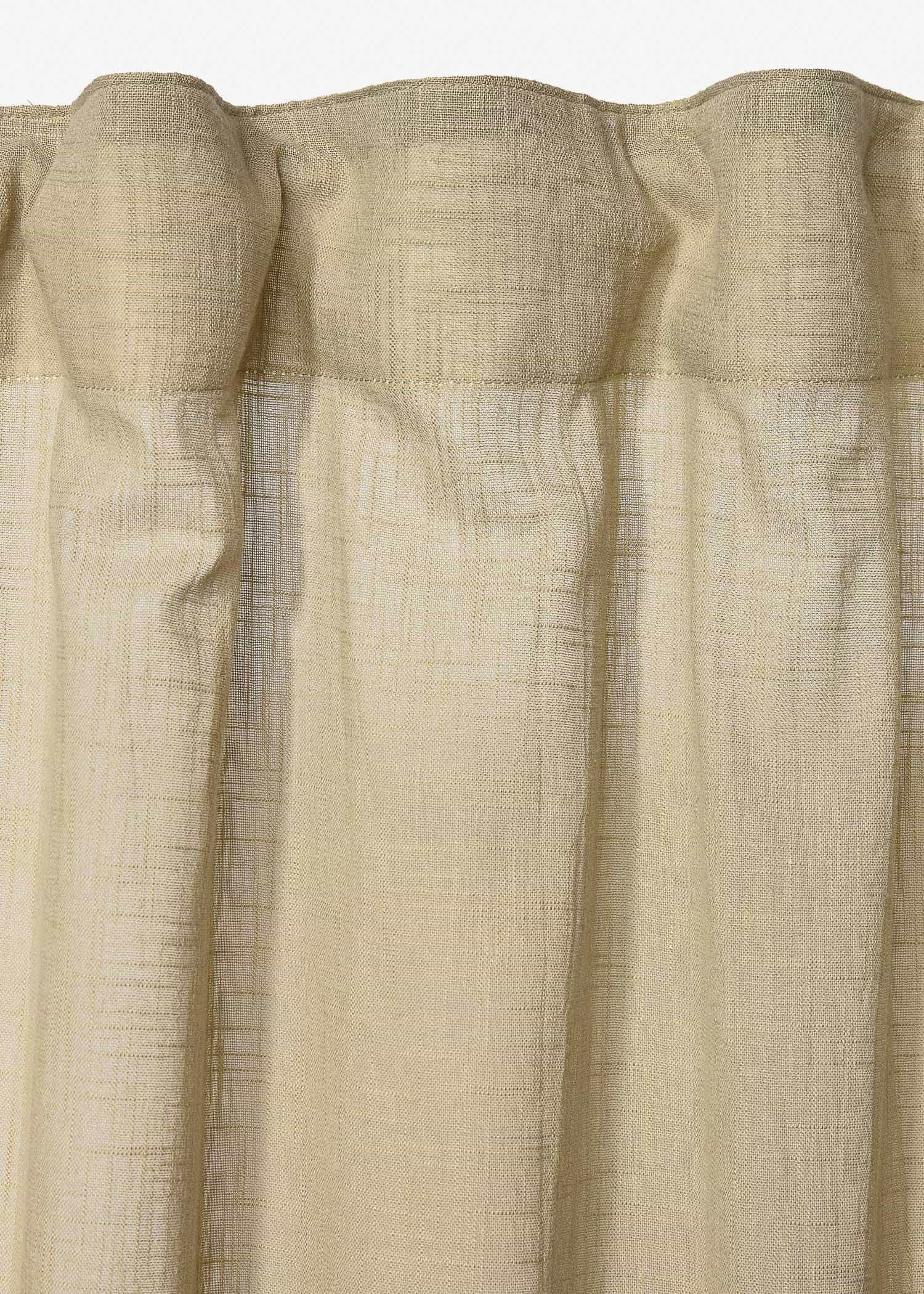Piper Puuvillaverho 300 x 120 - Vihreä 2 - Indiska