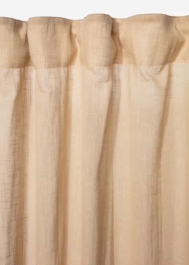 Piper Puuvillaverho 300 x 120 - Beige 4 - Indiska