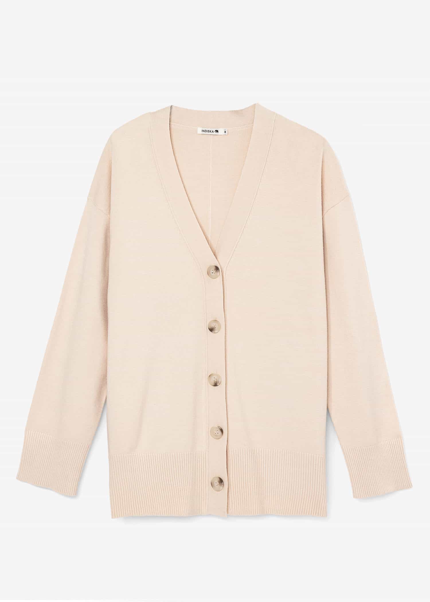 ANDREA Finstickad cardigan  - Vit 9 - Indiska