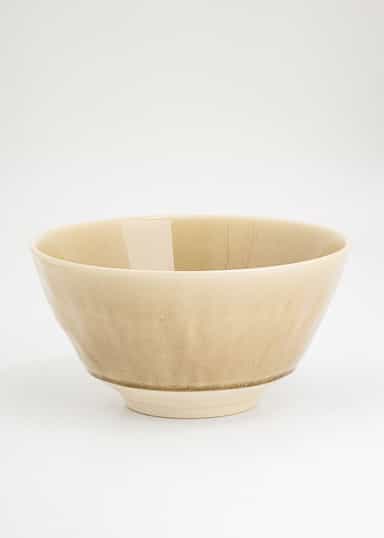 MATHILDA Beige salladsskål i stengods - Beige 1 - Indiska